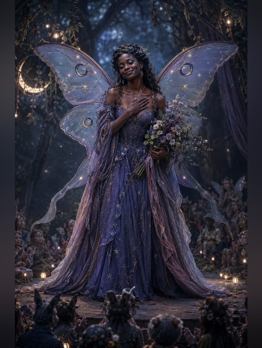 8pc=BEAUTIFUL BLACK Fairy IMAGE PRINTS SPECIAL. - Picture 3 of 8